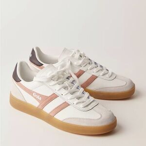Gola White and Tan Viper Sneakers